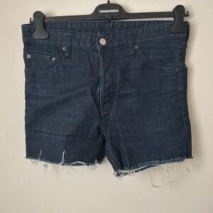 DSQUARED2 Dark Blue Denim Shorts